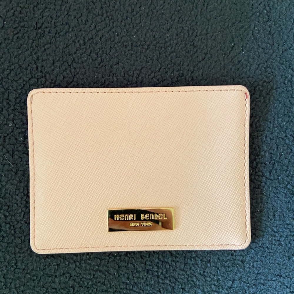 Henri Bendel MultiPink Saffiano Leather Card Case